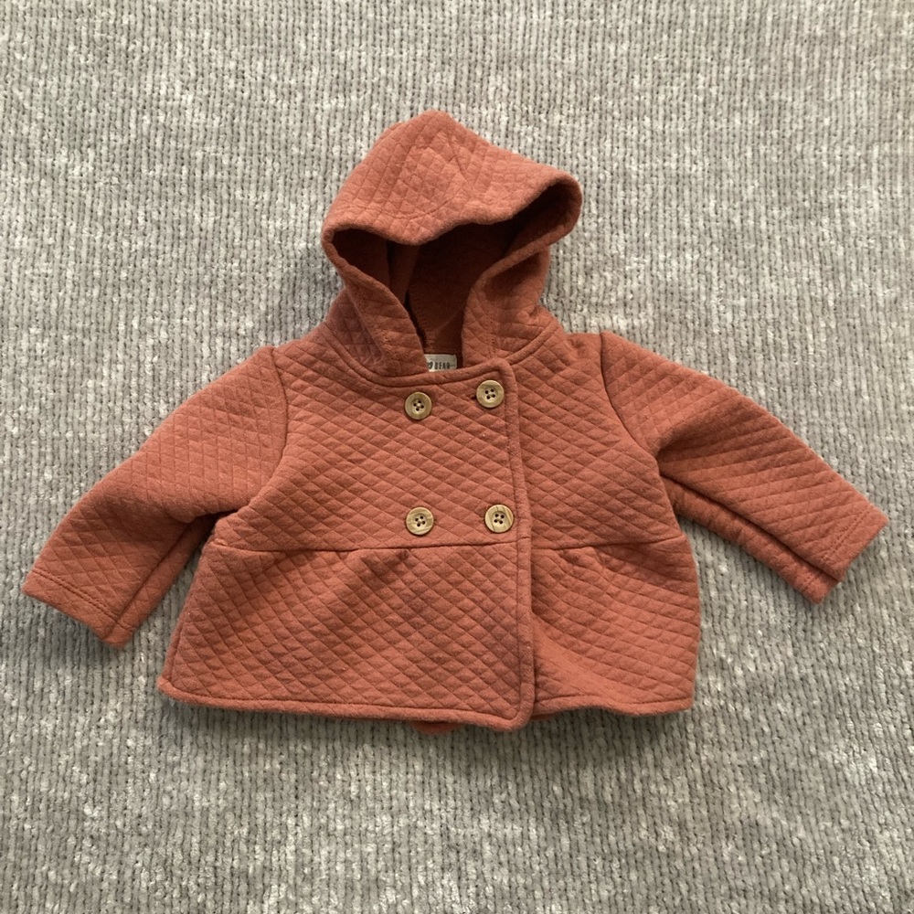 Rabbit And Bear Organic Cotton Quilted Hooded Jacket 6-9‎ Months